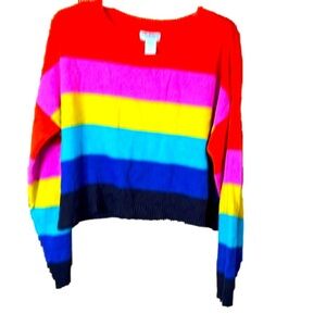 Arizona Jean Co Sweater, Size XL, PTP 26”, L  26” Approximately, bright colors